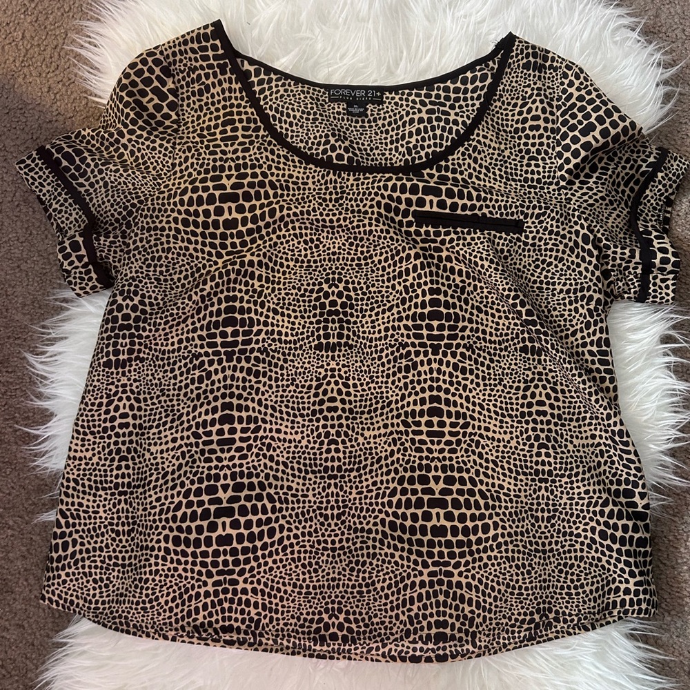 Forever 21 + Animal Print Blouse